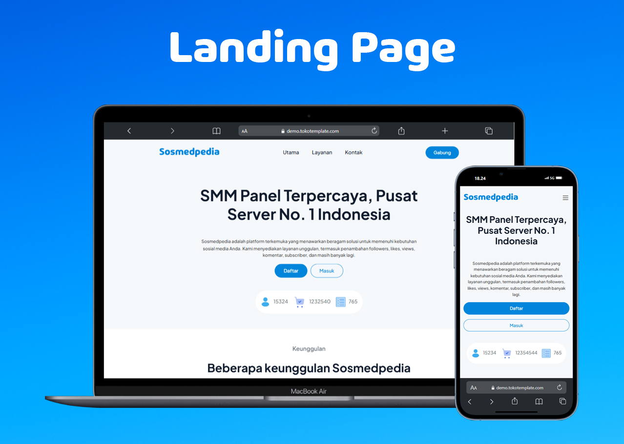 Landing Page - SocialBoost Pro Website (SMM PANEL)