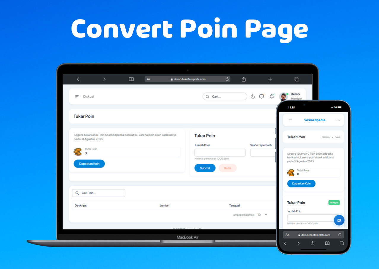 Convert Poin Page - SocialBoost Pro Website (SMM PANEL)