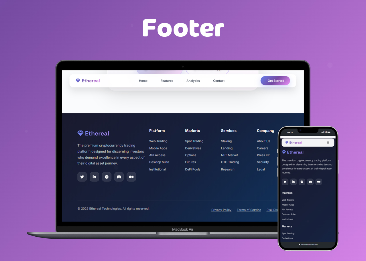 Footer - EtherealX